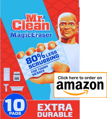 Mr. Clean Magic Eraser to remove the nail polish