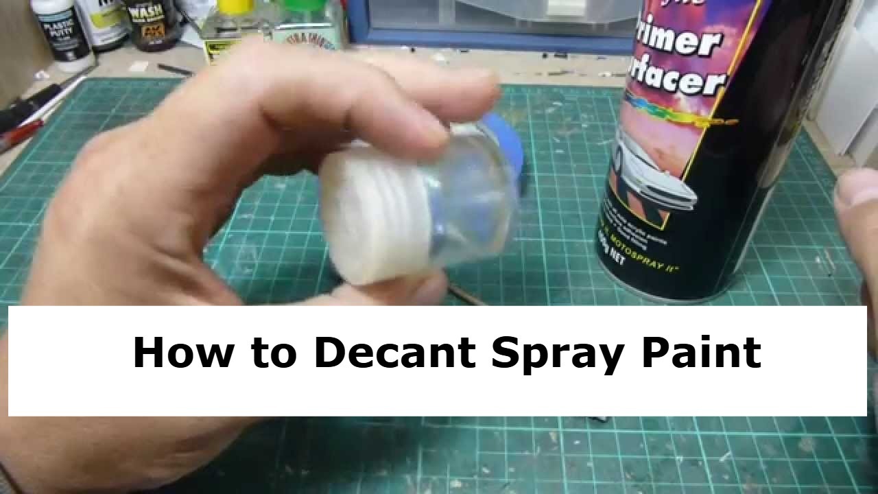 How to Decant Spray Paint